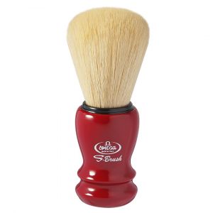 Pincel de Barbear Omega S-Brush S10108 Vermelho